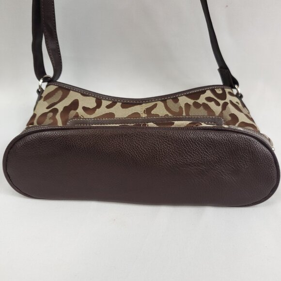 Nine West Super Cute Leopard Animal Print Brown/Tan Crossbody/Shoulder Bag - Picture 3 of 11
